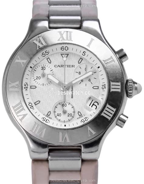 cartier 21 chronoscaph watch replica|fake cartier watches.